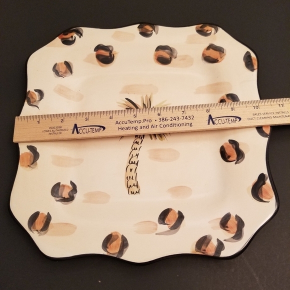Tabletops Galery Jungle Hand Painted Plate - Picture 2 of 3